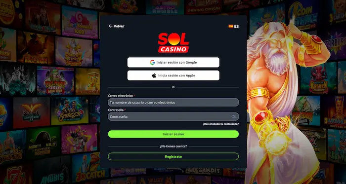 Sol Casino reg